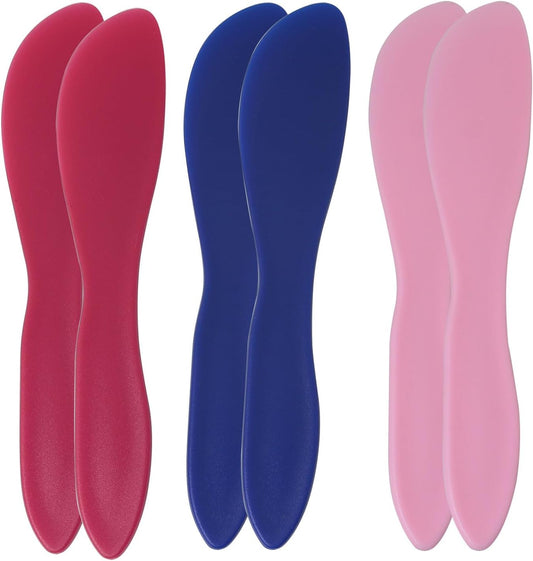 6PCS Pink Blue Plastic Butter Spreaders Plastic Butter Knife Spreader Kitchen Frosting Knives Multi Purpose Spreaders Butter Kitchen Tools for Soft Cheese, Butter, Bagels, Frosting, Icing