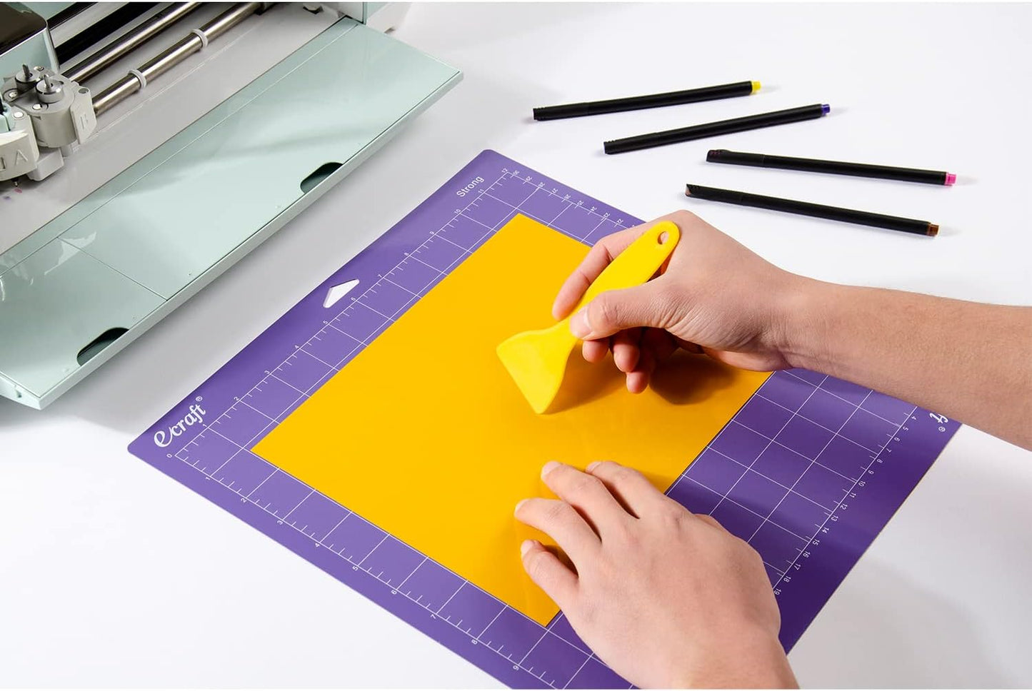 12x12 Cutting Mat 3-Pack, Strong/Standard/Light Adhesive, Compatible with Cricut Maker 3/Maker 4/Maker/Explore 3/4/Air 2/One, Variety Adhesive Sticky Cutting Mats Accessories