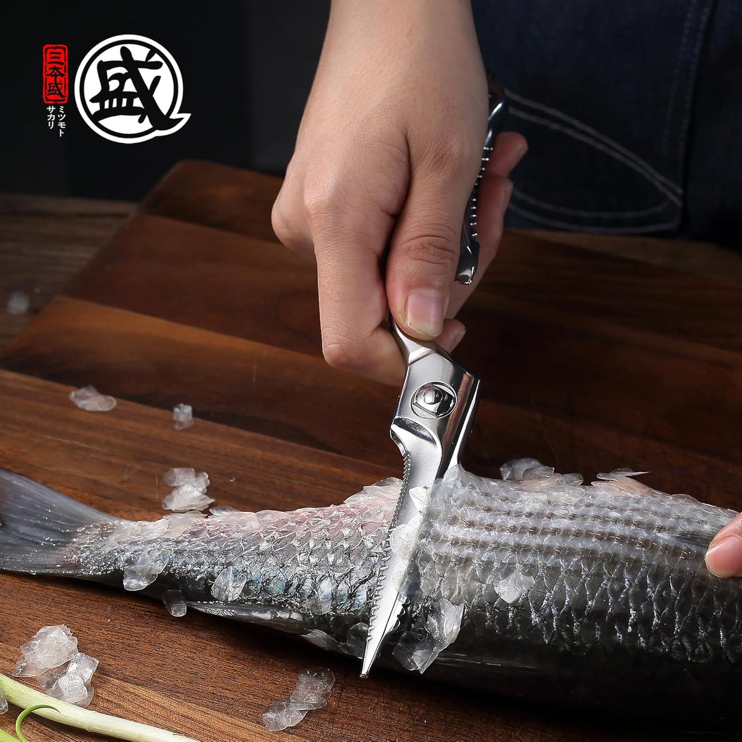 8.5 Inch Kitchen Scissors & Poultry Shears, Removable | 1.4116 Mo-V All Steel, Serrated Edge Design, Bottle & Can Opener, Magnetic Fridge Storage, Left & Right Hand Use