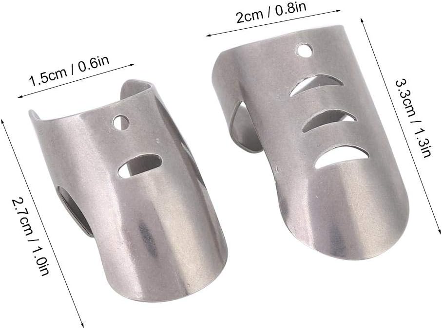 Safe Slice Finger, 4 pcs Finger Guard For Cutting Professional Stainless Steel Safe Slice Finger Guard Cooking Tool Finger Protector