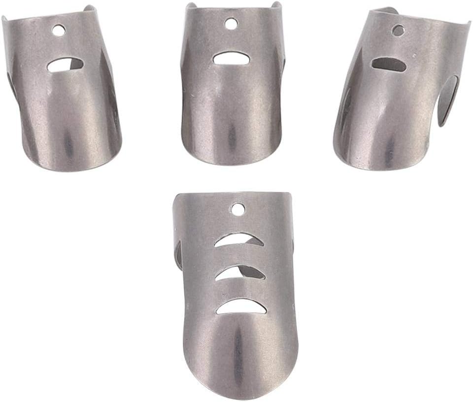 Safe Slice Finger, 4 pcs Finger Guard For Cutting Professional Stainless Steel Safe Slice Finger Guard Cooking Tool Finger Protector