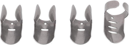 Safe Slice Finger, 4 pcs Finger Guard For Cutting Professional Stainless Steel Safe Slice Finger Guard Cooking Tool Finger Protector