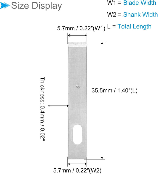 Craft Hobby Blades, #4 High-Speed Steel Replacement Cutting Carving Blade Refill Hobby Knife Blades Set with Storage Case - (Applications: for Art Scrapbooking DIY), 10-Pieces