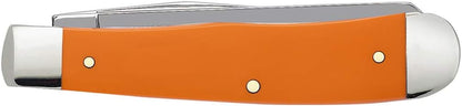 Case WR XX Pocket Knife Sparxx White Jigged Synthetic Trapper Item #60182 - (6254 SS) - Length Closed: 4 1/8 Inches