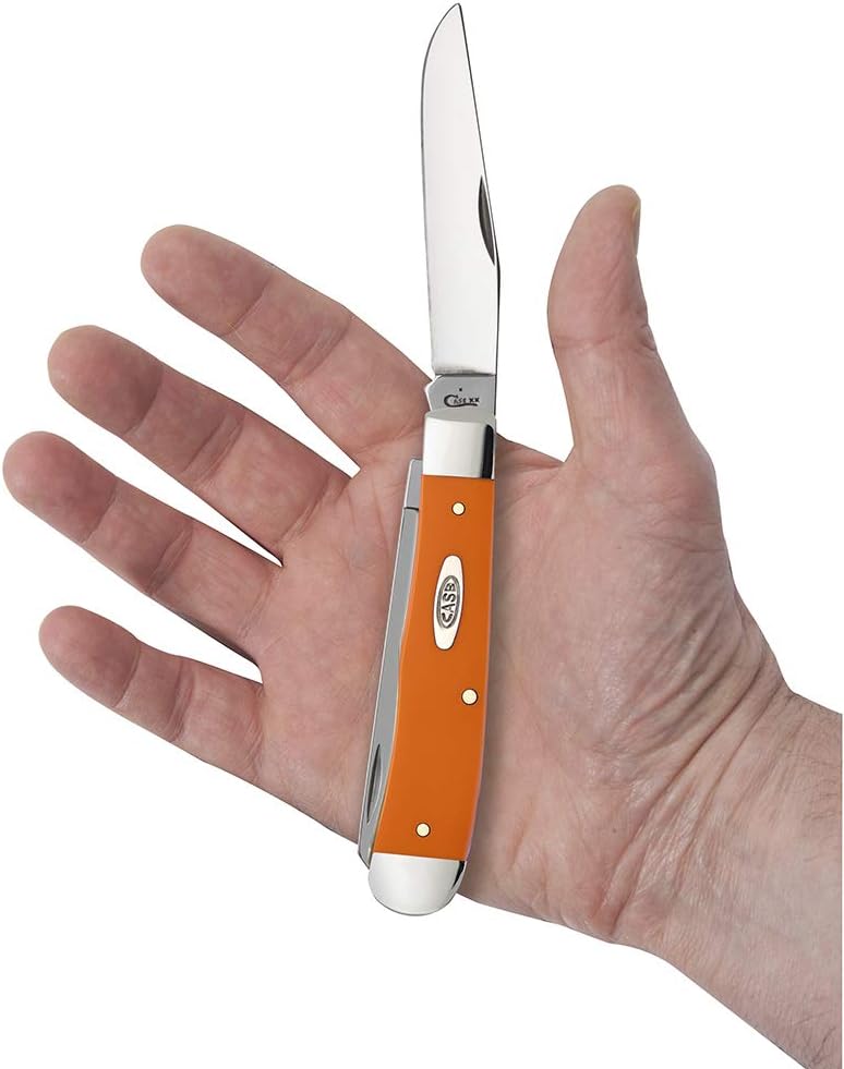 Case WR XX Pocket Knife Sparxx White Jigged Synthetic Trapper Item #60182 - (6254 SS) - Length Closed: 4 1/8 Inches