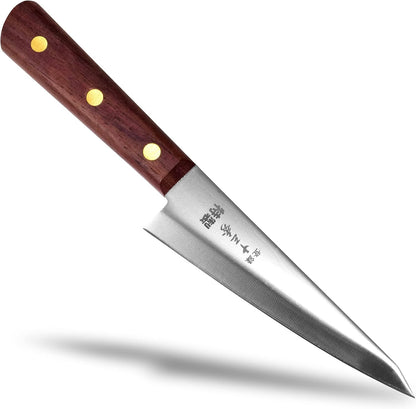 Seki Japan Tomihide Japanese Professional Boning Knife Traiangle Type, 150 mm (5.9 inch), Japanese Stainless steel Kitchen Cutlery, Chef Knives with Wood Handle for Home Kitchen & Restaurant