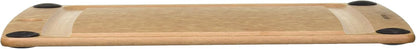 All-In-One Cutting Board with Non-Slip Feet and Juice Groove, 17.5" × 13", Natural/Black