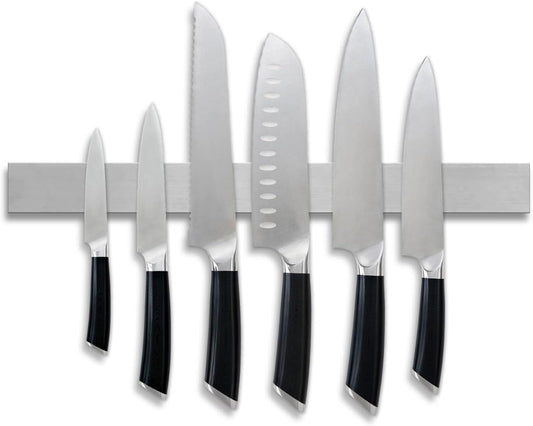 Stainless Steel Knife Magnetic Strip Multi Use Magnetic Knife Holder for Kitchen Organization Magnetic Tool Organizer for Wall Kitchen Knife Rack Utensil Holder Tool Holder 16 Inch