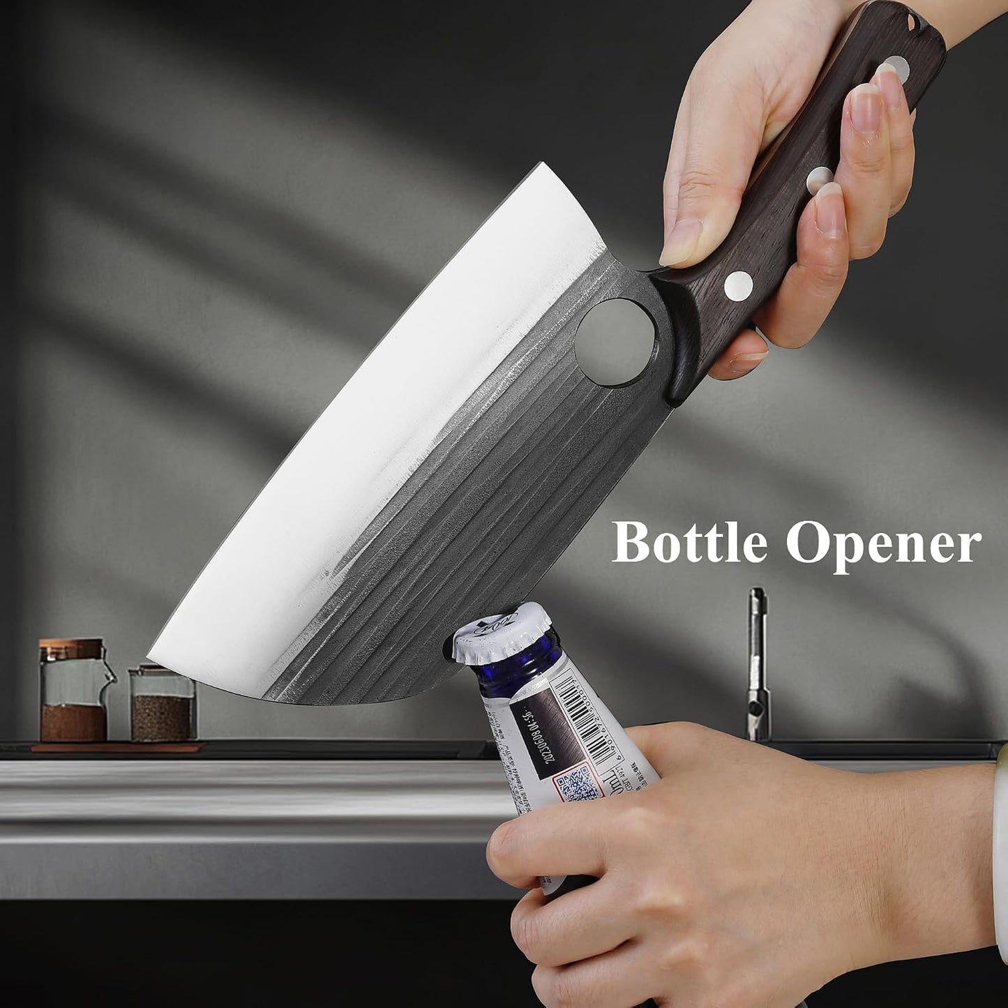 Boning Knives, 6 ″ Viking Boning Knife for Meat Cutting, High-carbon steel Chopper Knife, Forged Blade & Wood Handle, Hand Forged Full Tang Knife