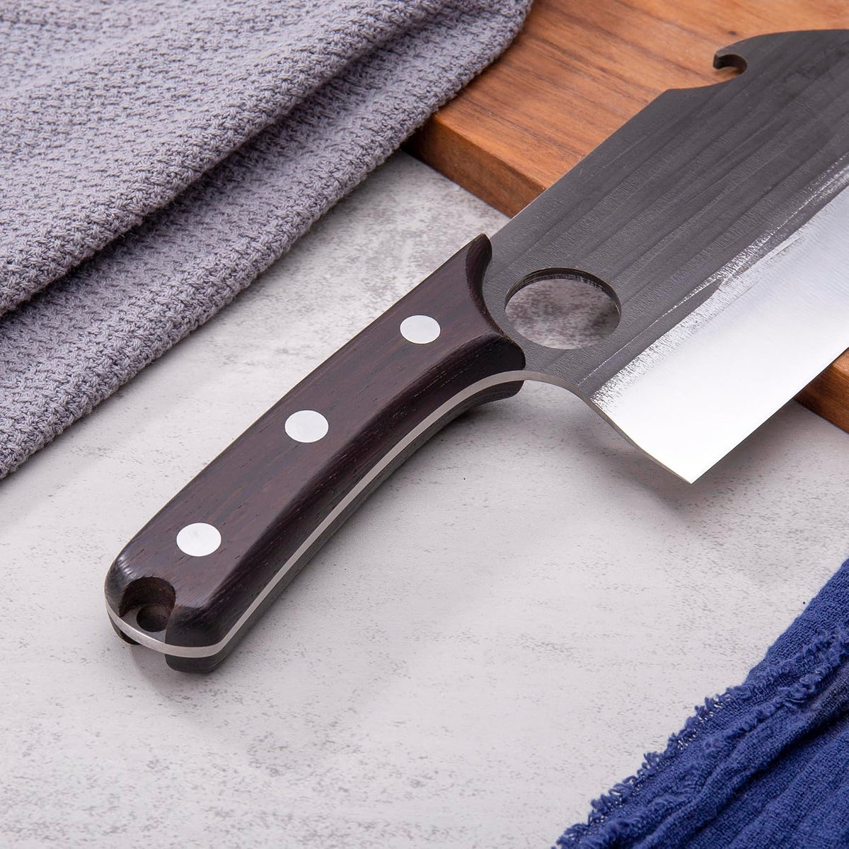 Boning Knives, 6 ″ Viking Boning Knife for Meat Cutting, High-carbon steel Chopper Knife, Forged Blade & Wood Handle, Hand Forged Full Tang Knife
