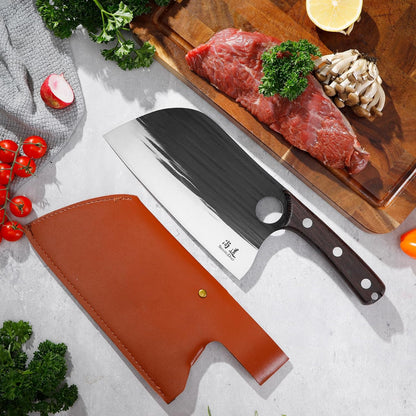 Boning Knives, 6 ″ Viking Boning Knife for Meat Cutting, High-carbon steel Chopper Knife, Forged Blade & Wood Handle, Hand Forged Full Tang Knife
