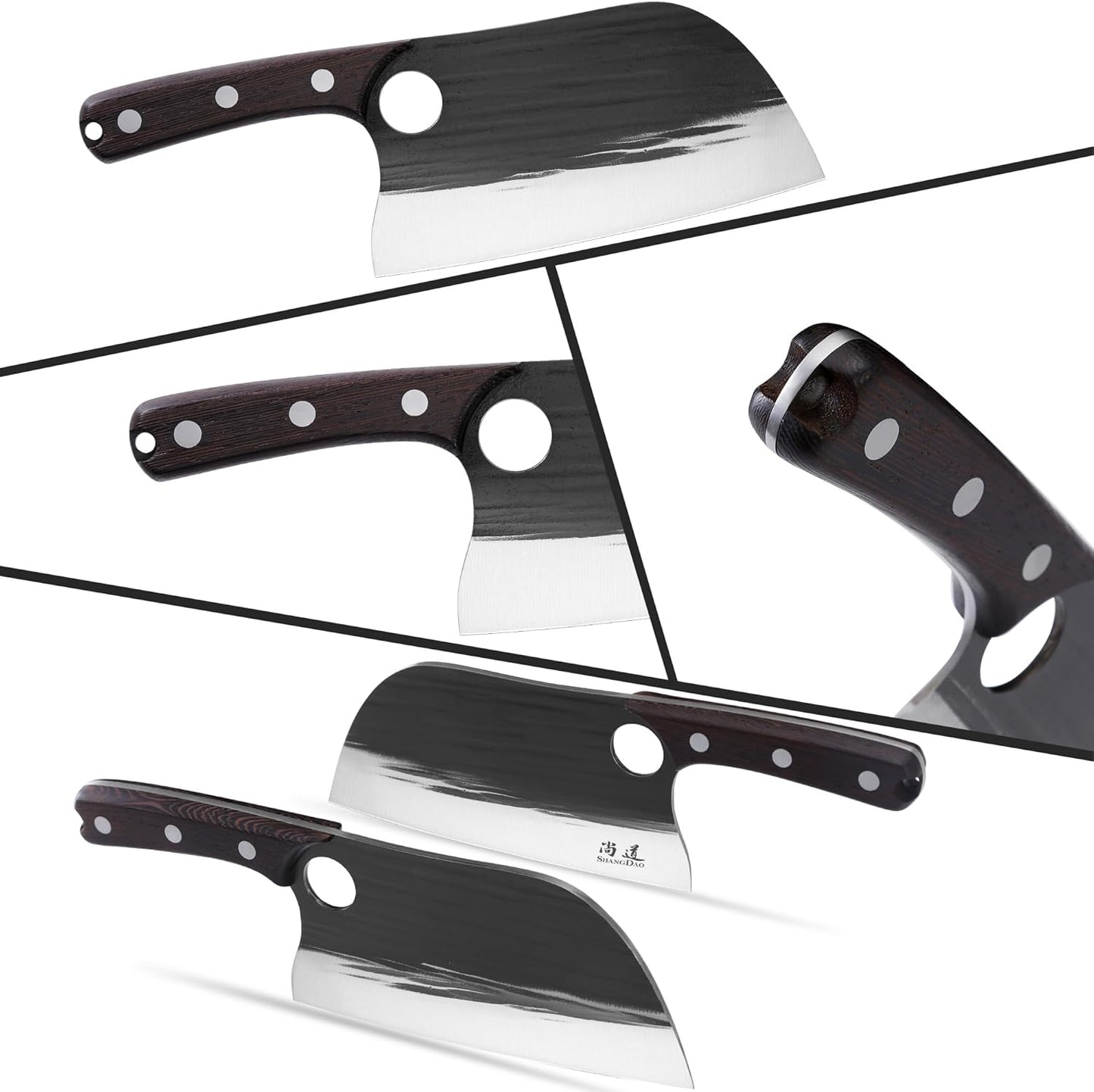 Boning Knives, 6 ″ Viking Boning Knife for Meat Cutting, High-carbon steel Chopper Knife, Forged Blade & Wood Handle, Hand Forged Full Tang Knife