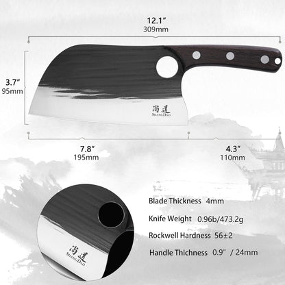 Boning Knives, 6 ″ Viking Boning Knife for Meat Cutting, High-carbon steel Chopper Knife, Forged Blade & Wood Handle, Hand Forged Full Tang Knife