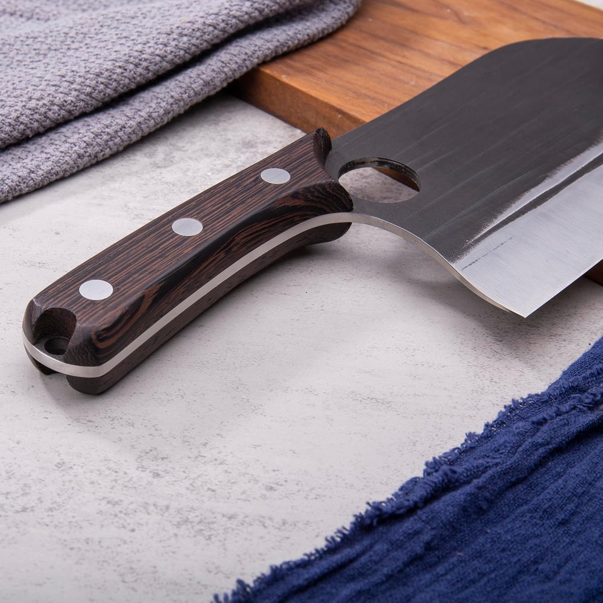 Boning Knives, 6 ″ Viking Boning Knife for Meat Cutting, High-carbon steel Chopper Knife, Forged Blade & Wood Handle, Hand Forged Full Tang Knife