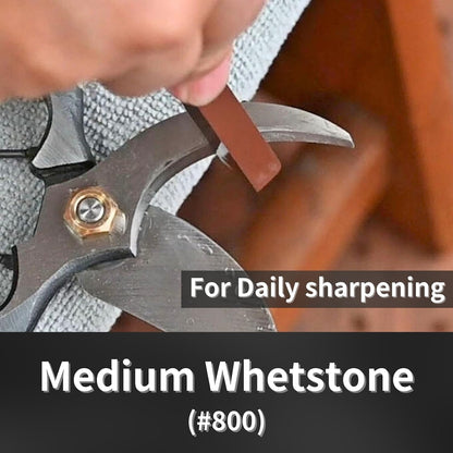 Sharpening Stone Sticks for Pruners and Garden Tools, Whetstone Set Sharpener Tool for Pruning Shears, Garden Scissors, Hedge Clippers, Sickle, Grafting Knife, Made in Japan