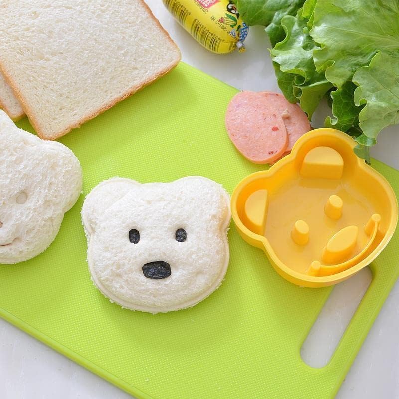 13 Pcs Wooden Kids Kitchen Knife, Kids Knife Set with Gloves Cutting Board Bear Sandwich Cutter Fruit Vegetable Cutters Serrated Edges Plastic Knifes for Real Cooking Kid Safe Knives