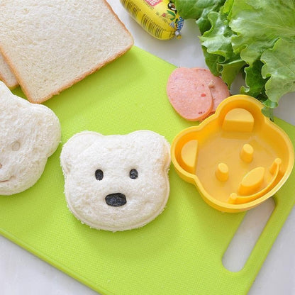 13 Pcs Wooden Kids Kitchen Knife, Kids Knife Set with Gloves Cutting Board Bear Sandwich Cutter Fruit Vegetable Cutters Serrated Edges Plastic Knifes for Real Cooking Kid Safe Knives