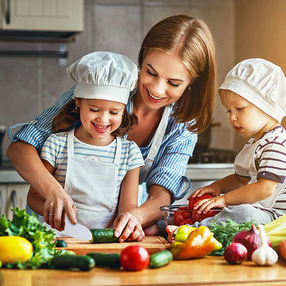 13 Pcs Wooden Kids Kitchen Knife, Kids Knife Set with Gloves Cutting Board Bear Sandwich Cutter Fruit Vegetable Cutters Serrated Edges Plastic Knifes for Real Cooking Kid Safe Knives