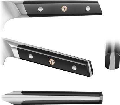 Cangshan TC Series 1021165 Swedish 14C28N Steel Forged 5-Inch Santoku Knife and Wood Sheath Set