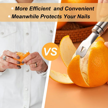 Orange Citrus Peelers 304 Stainless Steel Slicer Cutter Peeler Remover Opener Fruit Tools Kitchen Gadget