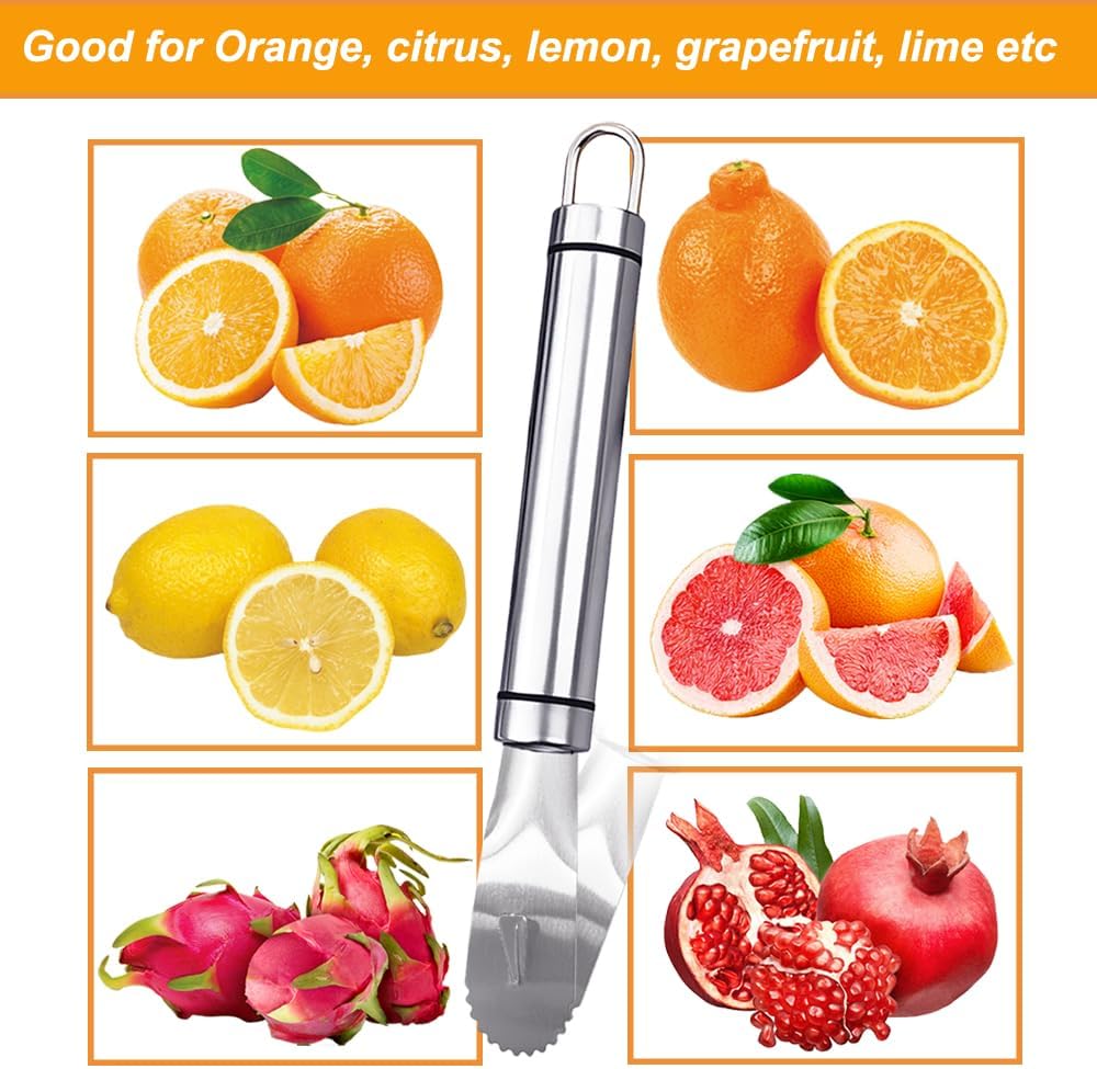 Orange Citrus Peelers 304 Stainless Steel Slicer Cutter Peeler Remover Opener Fruit Tools Kitchen Gadget