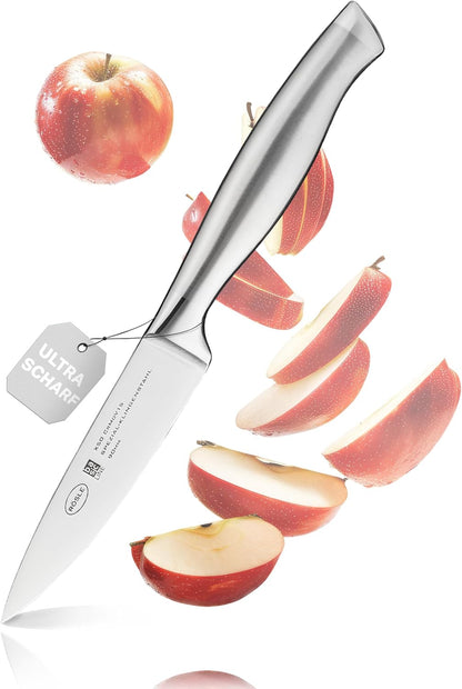 Rösle Basics Line Stainless Steel Serrated Universal Kitchen Knife, 5-inch Blande