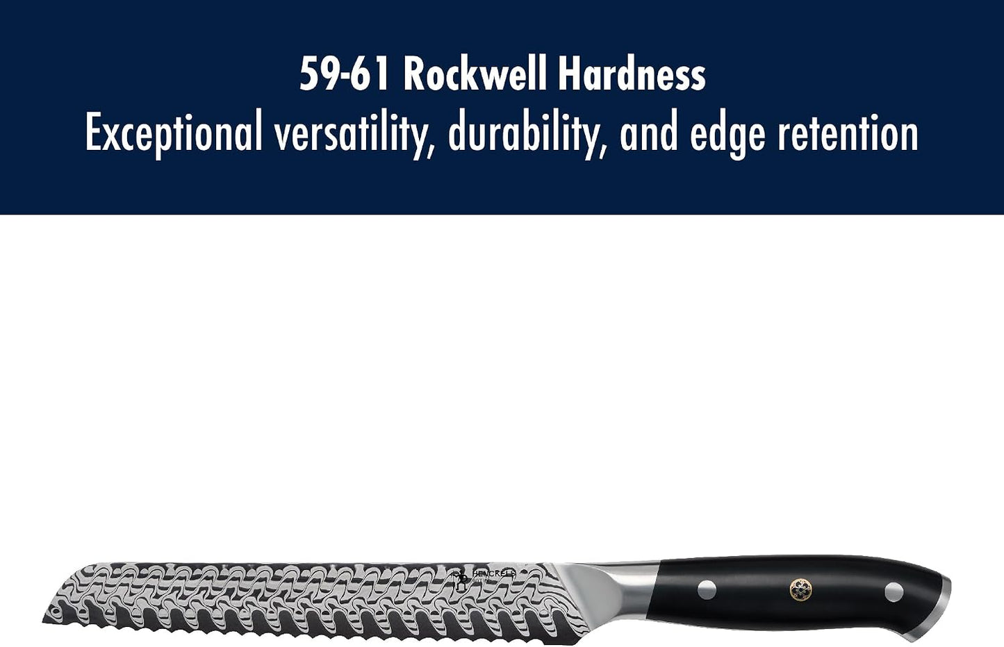 Compass Damascus 8-inch Damascus Bread Knife