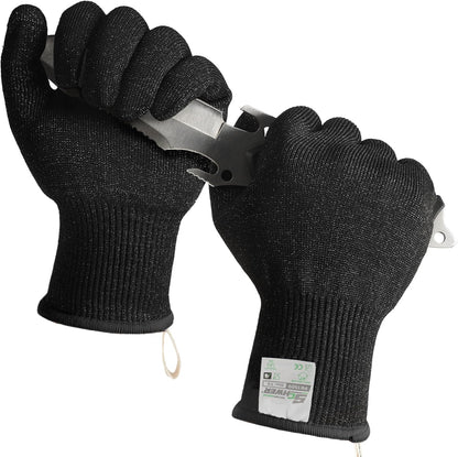 2 Pairs ANSI A7 Cut Resistant Gloves, Mandoline Glove for Kitchen, Breathable & Comfortable, Food Grade Cutting Gloves for Meat Cutting, Fish Processing, Carving, and Shelling, PR1509, M