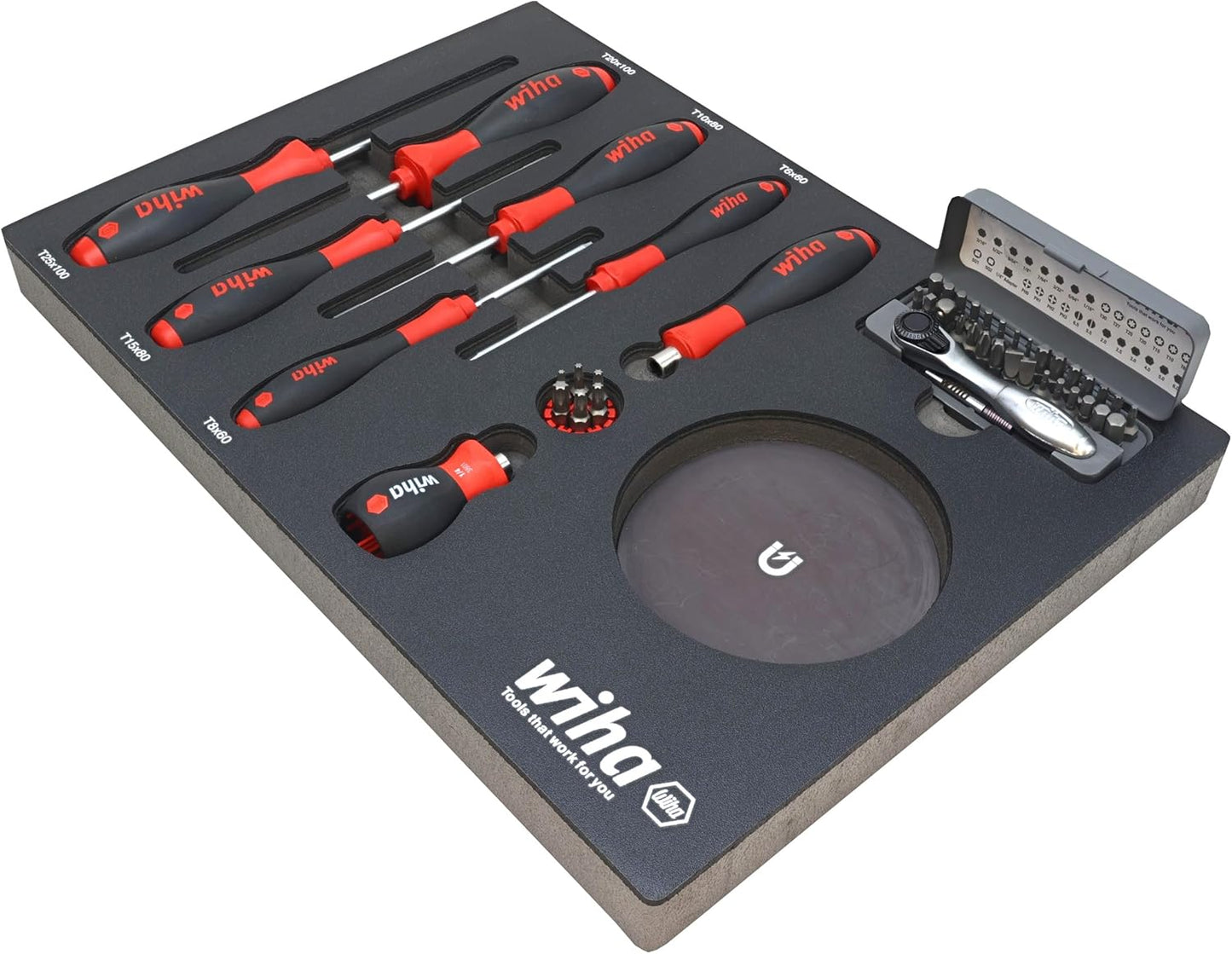 91851 45 Piece Knife Maintenance Magnetic Workstation Tray Set