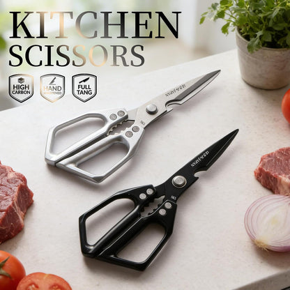 Kitchen Scissors for Food, Heavy Duty Kitchen Shears All Purpose, Japanese Poultry Shears, Meat Cutting Scissors, Chicken Scissor, Cooking Gifts for Men Women