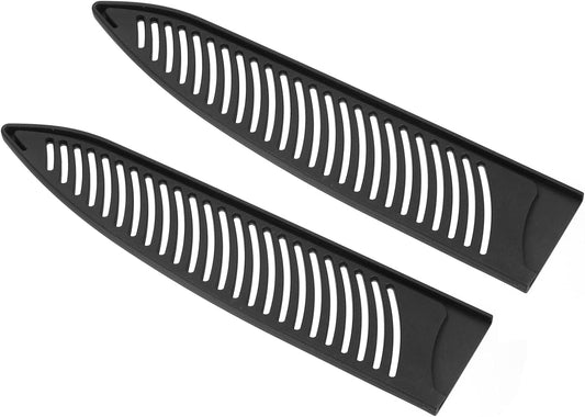 PP Safety Knife Cover Sleeves for 9.5" Chef Knife, 2 Pack Knives Edge Guard Blade Protector Universal Knife Sheath for Kitchen, Black