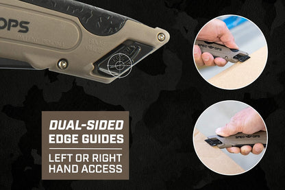 Tools Safety Knife Box Cutter, Self-Retracting Utility Knife for Warehouse & Cardboard Cutting with Holster and Lanyard