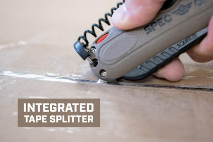 Tools Safety Knife Box Cutter, Self-Retracting Utility Knife for Warehouse & Cardboard Cutting with Holster and Lanyard