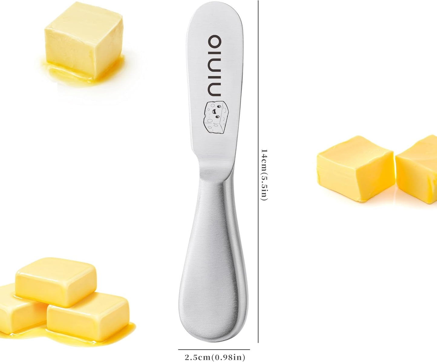 Butter Knife Spreader, Stainless Steel Butter Cheese Sandwich Spreader Knife, Spreaders for Butter, Cheese, Sandwhich, Peanut, Jam (Unique Pattern)