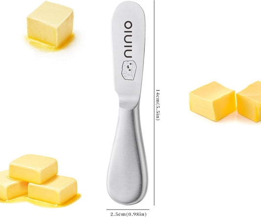 Butter Knife Spreader, Stainless Steel Butter Cheese Sandwich Spreader Knife, Spreaders for Butter, Cheese, Sandwhich, Peanut, Jam (Unique Pattern)