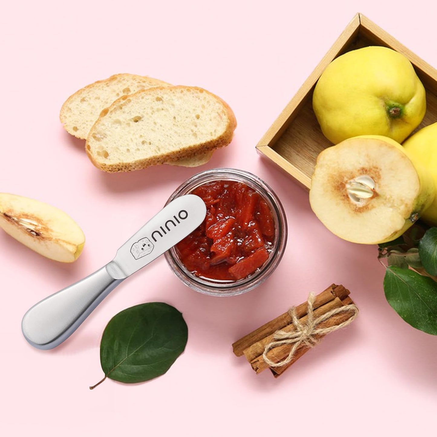 Butter Knife Spreader, Stainless Steel Butter Cheese Sandwich Spreader Knife, Spreaders for Butter, Cheese, Sandwhich, Peanut, Jam (Unique Pattern)