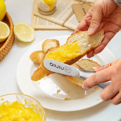 Butter Knife Spreader, Stainless Steel Butter Cheese Sandwich Spreader Knife, Spreaders for Butter, Cheese, Sandwhich, Peanut, Jam (Unique Pattern)