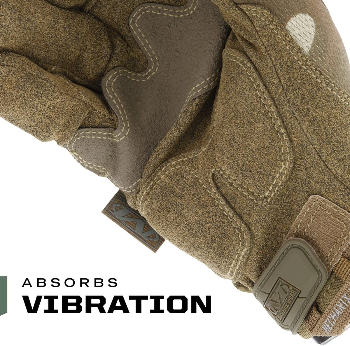 M-Pact Covert Tactical Gloves, Large, Black | Touchscreen-Capable Safety Gloves with Impact Protection, Vibration Absorption & a Secure Fit for Men