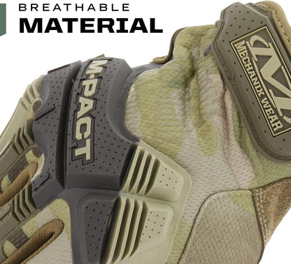M-Pact Covert Tactical Gloves, Large, Black | Touchscreen-Capable Safety Gloves with Impact Protection, Vibration Absorption & a Secure Fit for Men