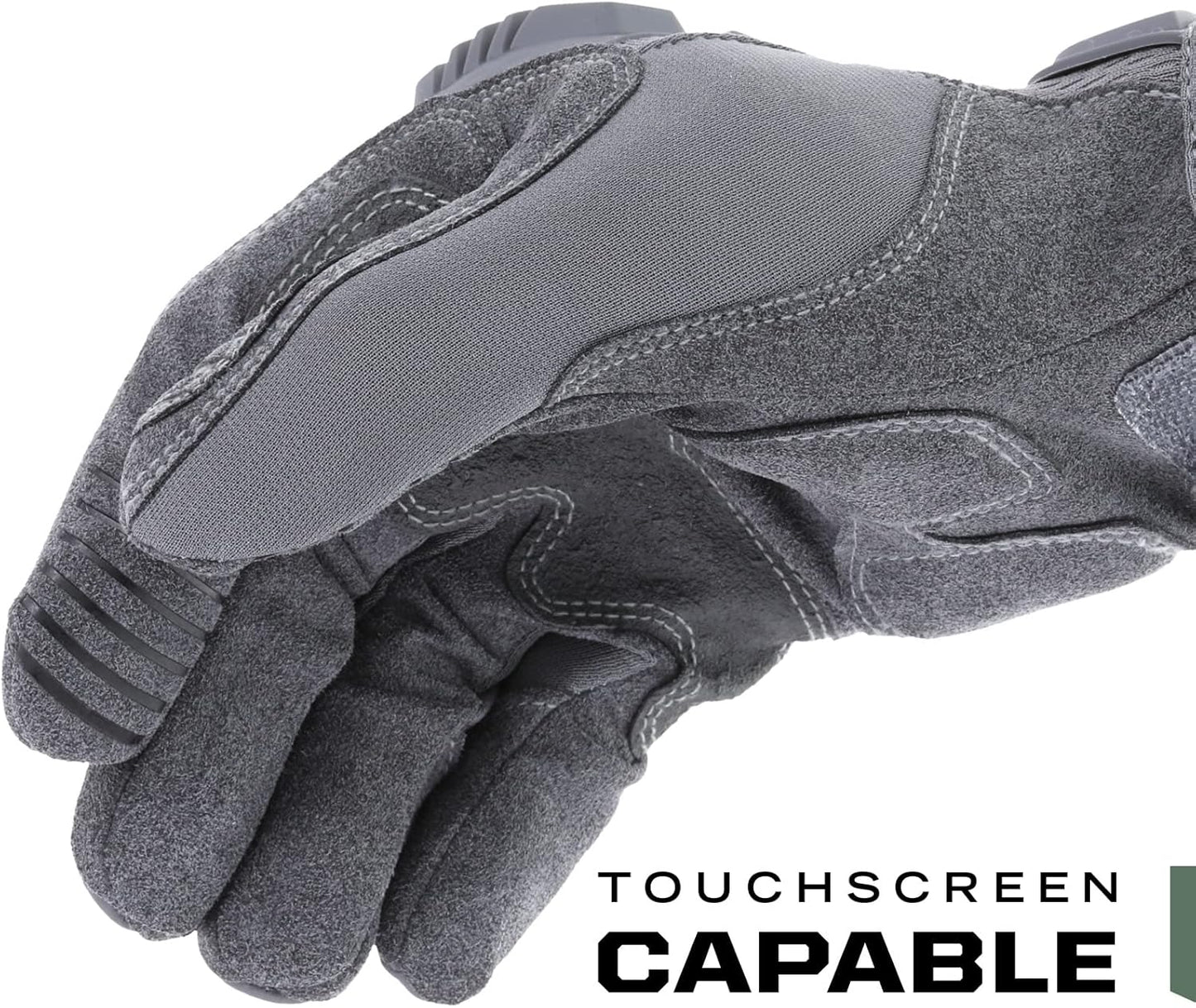 M-Pact Covert Tactical Gloves, Large, Black | Touchscreen-Capable Safety Gloves with Impact Protection, Vibration Absorption & a Secure Fit for Men