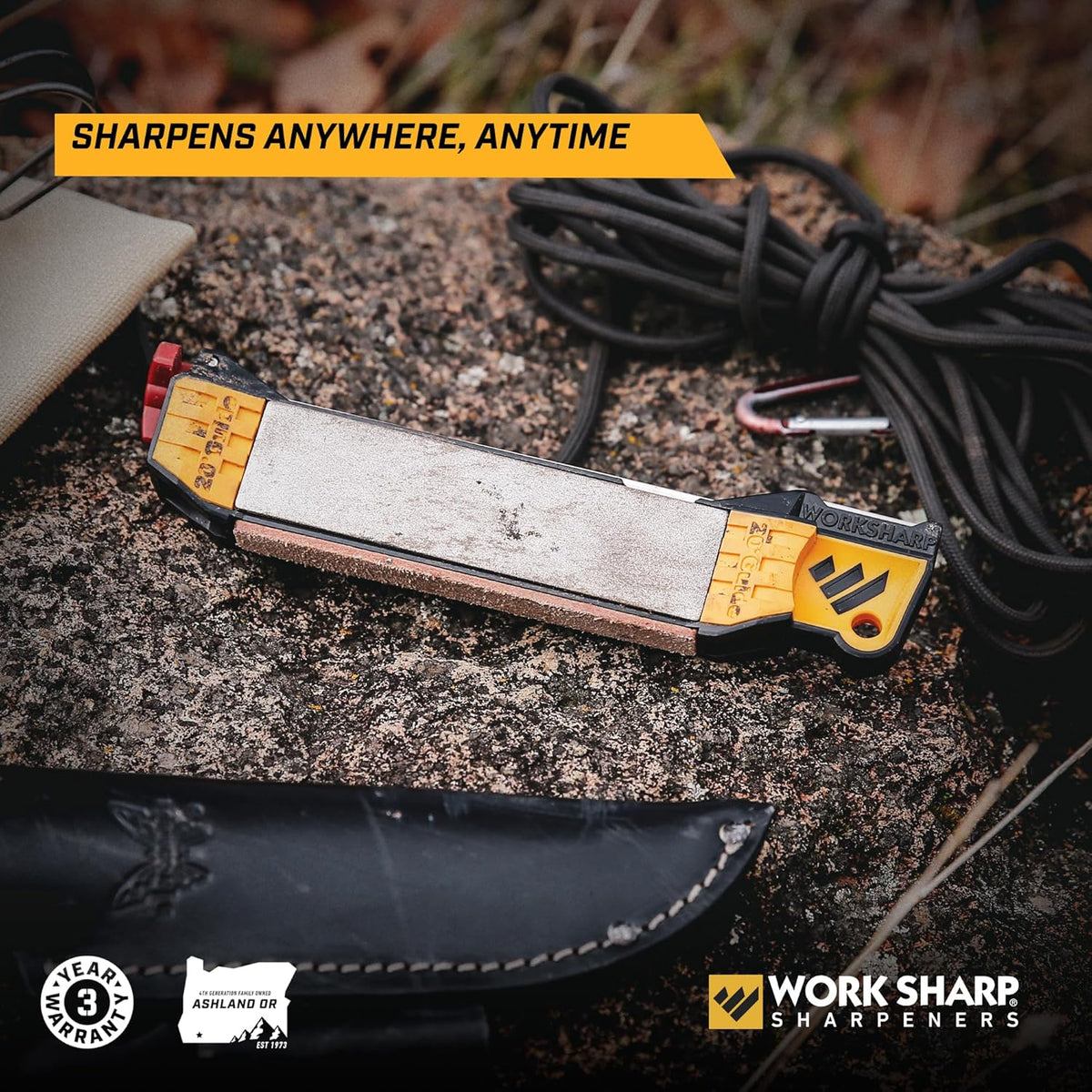 Guided Field Sharpener, Compact Travel Knife Sharpener Tool