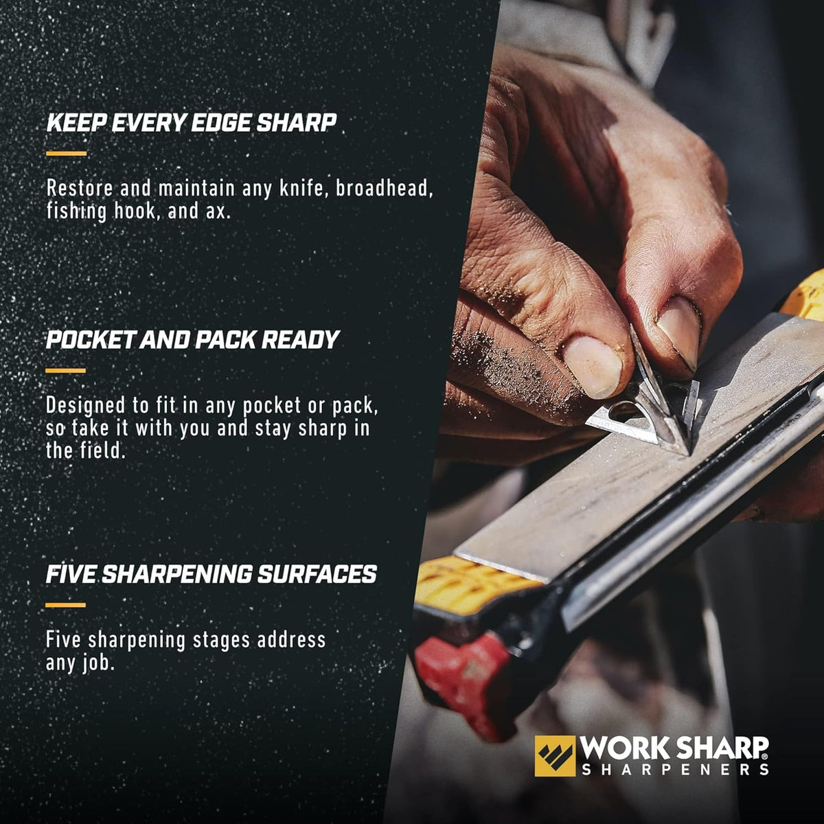 Guided Field Sharpener, Compact Travel Knife Sharpener Tool