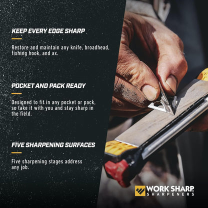 Guided Field Sharpener, Compact Travel Knife Sharpener Tool