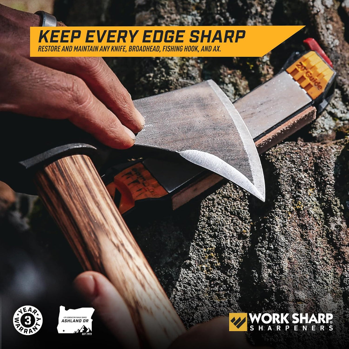Guided Field Sharpener, Compact Travel Knife Sharpener Tool