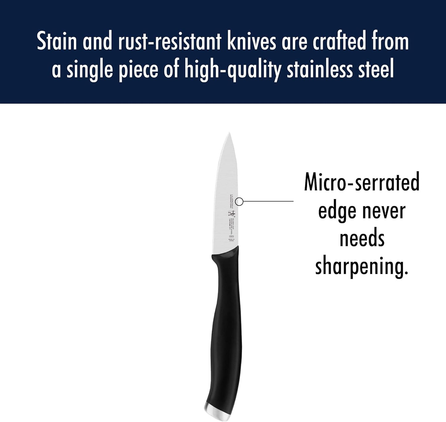 Silvercap Razor-Sharp 3-inch Paring Knife, German Engineered Informed by 100+ Years of Mastery