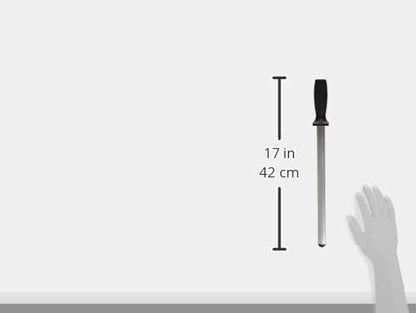 Pro Series Diamond Knife Sharpening Steel Rod 12-Inch, Professional Kitchen Knife Blade Sharpener, Knife and Scissor Honer, Ergonomic Handle