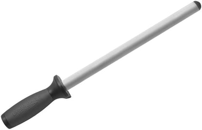 Pro Series Diamond Knife Sharpening Steel Rod 12-Inch, Professional Kitchen Knife Blade Sharpener, Knife and Scissor Honer, Ergonomic Handle
