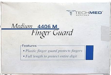 TEC 4406M Plastic Finger Guard, Medium (Pack of 12)