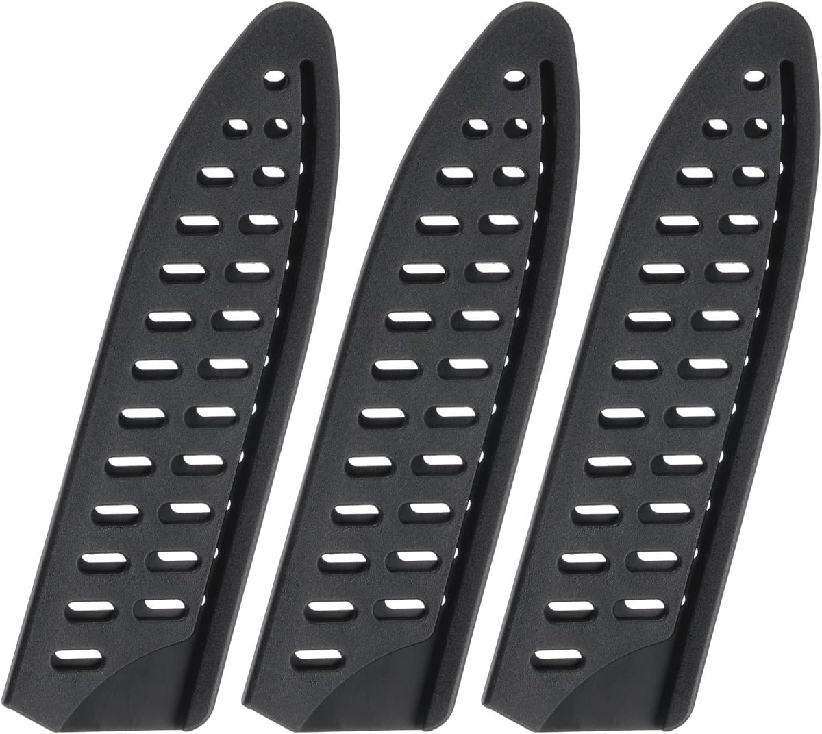 6 Pcs Knife Cover Sleeves, 5.3" x 1" PP Knives Edge Guard Blade Protector Universal Knife Sheath for Home Kitchen, Black