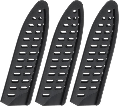 6 Pcs Knife Cover Sleeves, 5.3" x 1" PP Knives Edge Guard Blade Protector Universal Knife Sheath for Home Kitchen, Black